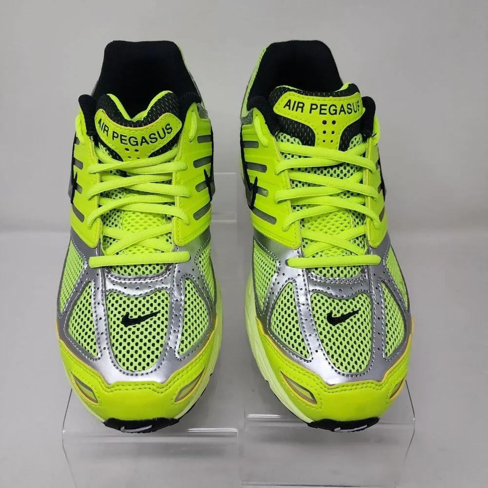 Nike Air Pegasus Shoes Womens Size 9 Yellow Silver Running Sneakers Gym Casual